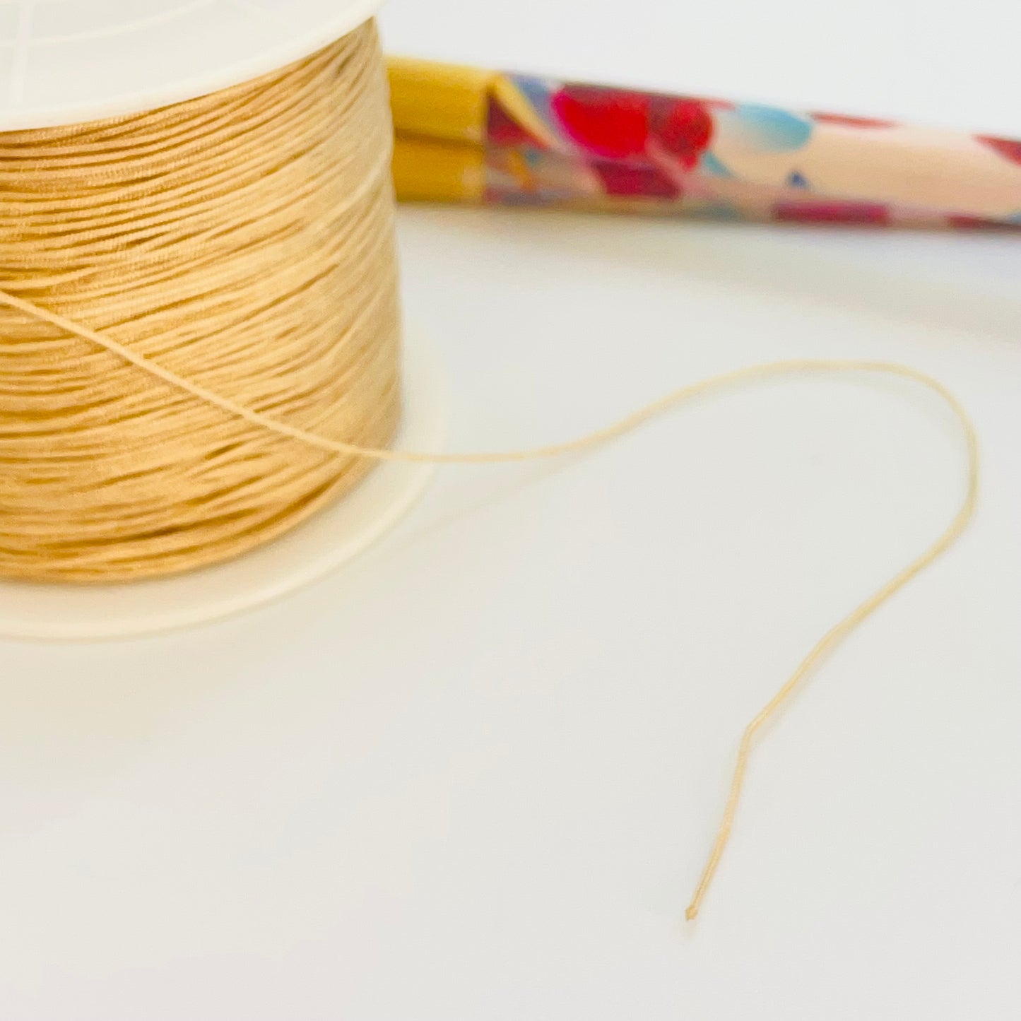 IN53 Hilo Chino para Macramé Delgado Espesor 0.5 mm Insumo Neutro