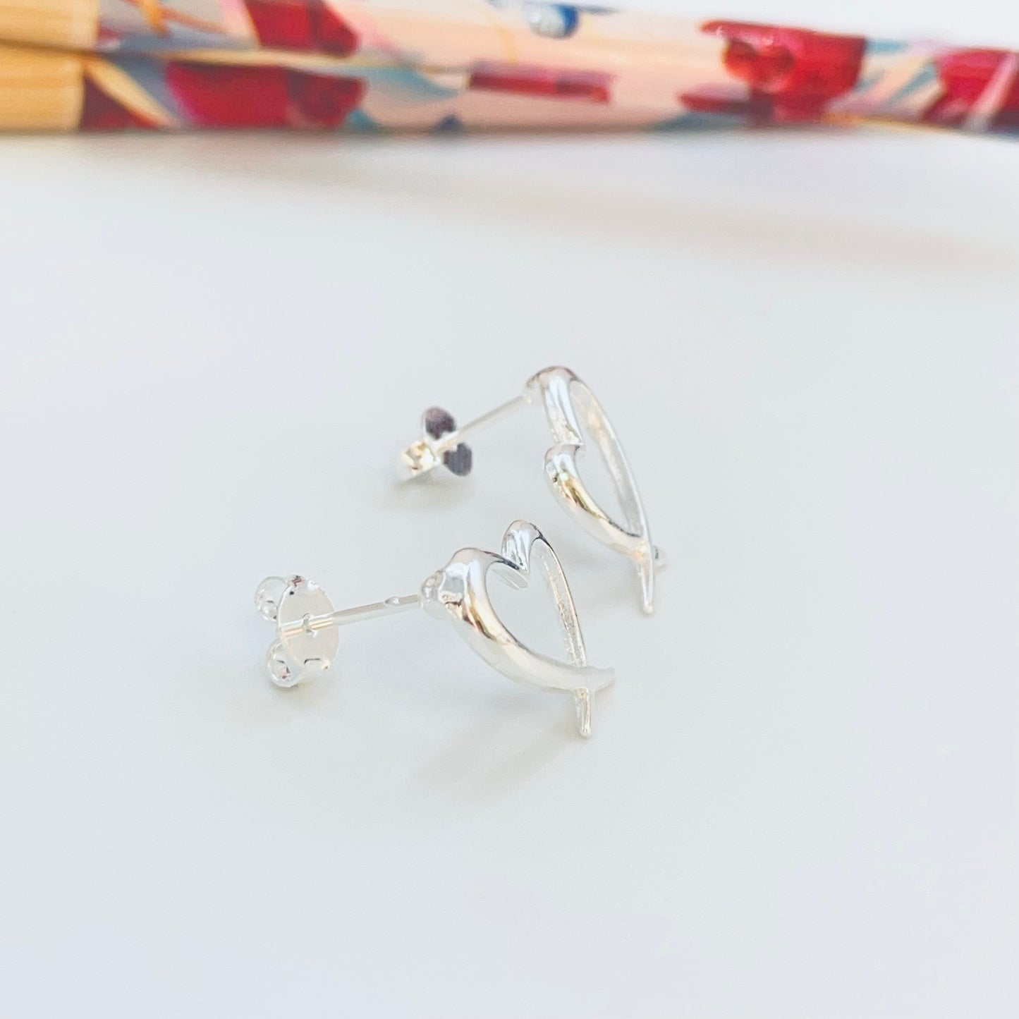 XP549 Aro Corazón Calado 16 x 11 mm Espesor 1.5 mm Aro Baño Plata