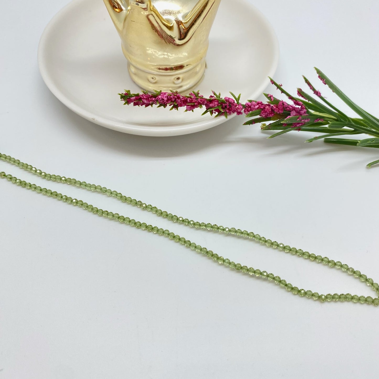 PI42 Peridoto 2.5 mm Piedra Cristales y Piedras