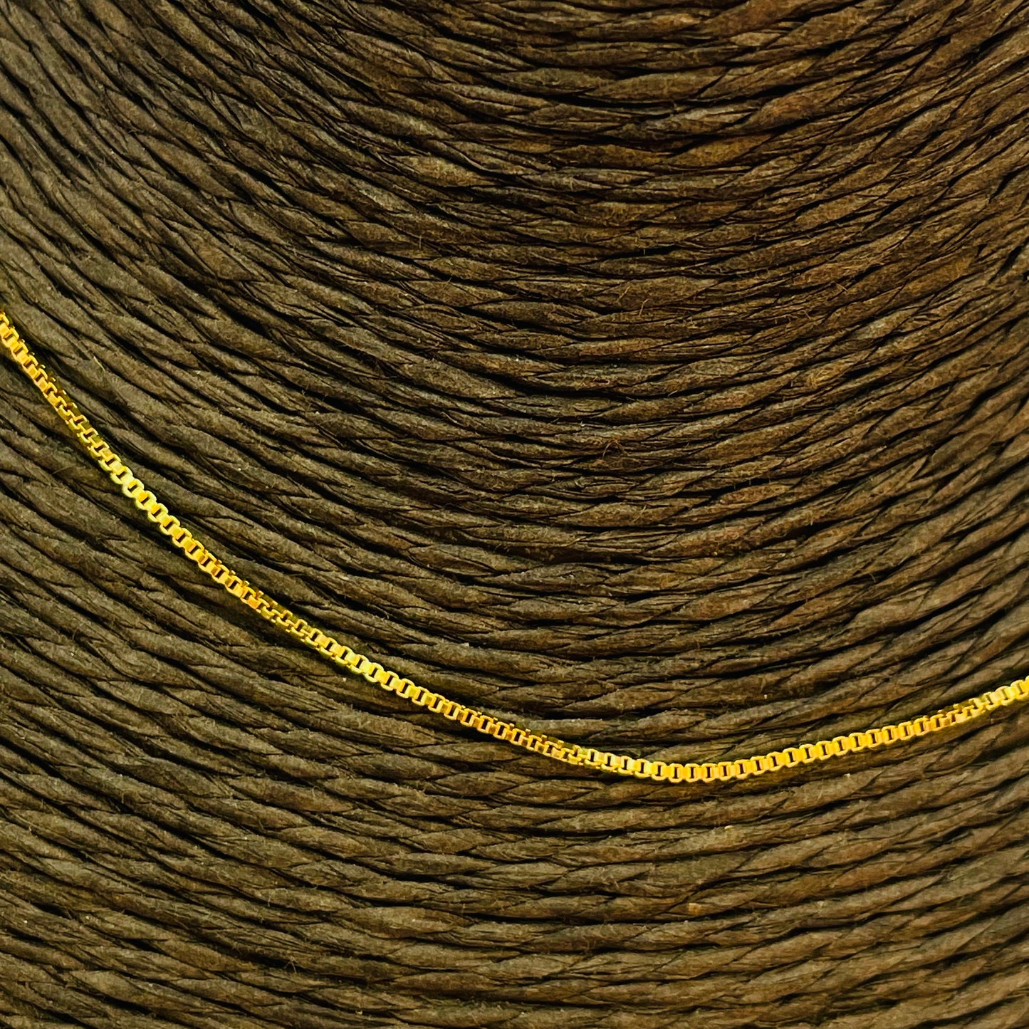 CO121 Cadena Veneciana Espesor 1.0 mm Largo 45 cm Cadena Terminada Baño Oro