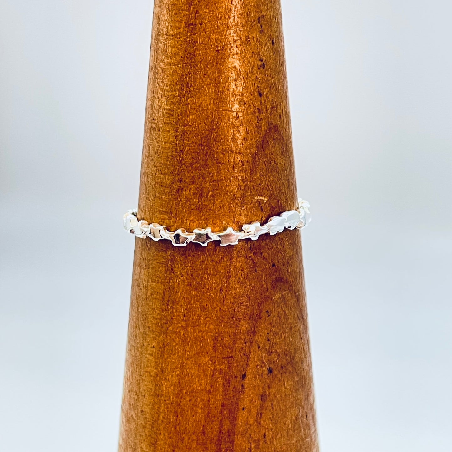 WP11 Anillo Estrellas Anillo Baño Plata