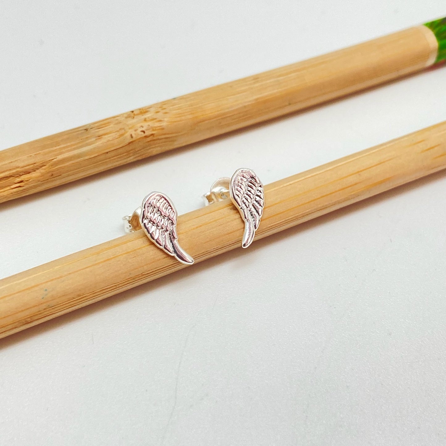 XP287 Aro 1 alita 11 x 6 mm Aro Baño Plata Aros Bañados hecho de Bronce Bañado en Plata 50 ml Joyas Bañadas en Plata
