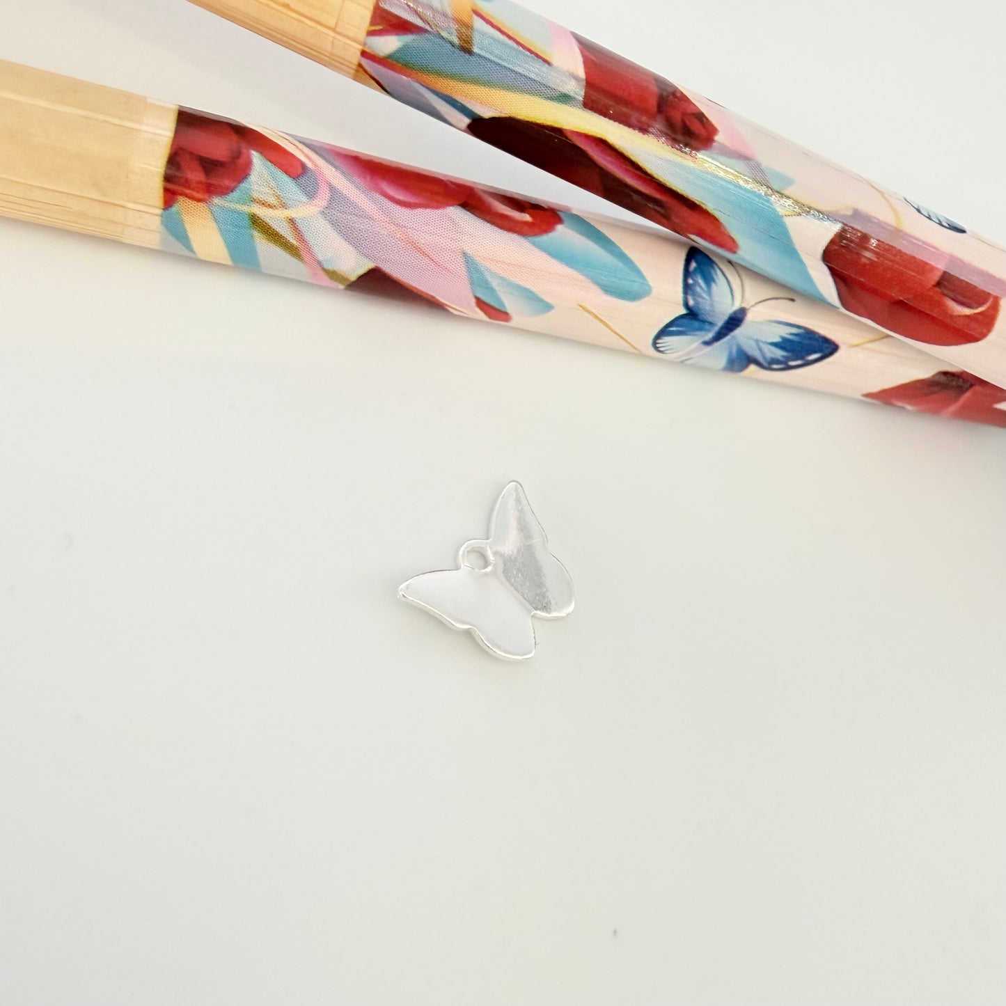 FP1256 Colgante Mariposa 7.5 x 10 mm Espesor 0.9 mm Figura Baño Plata