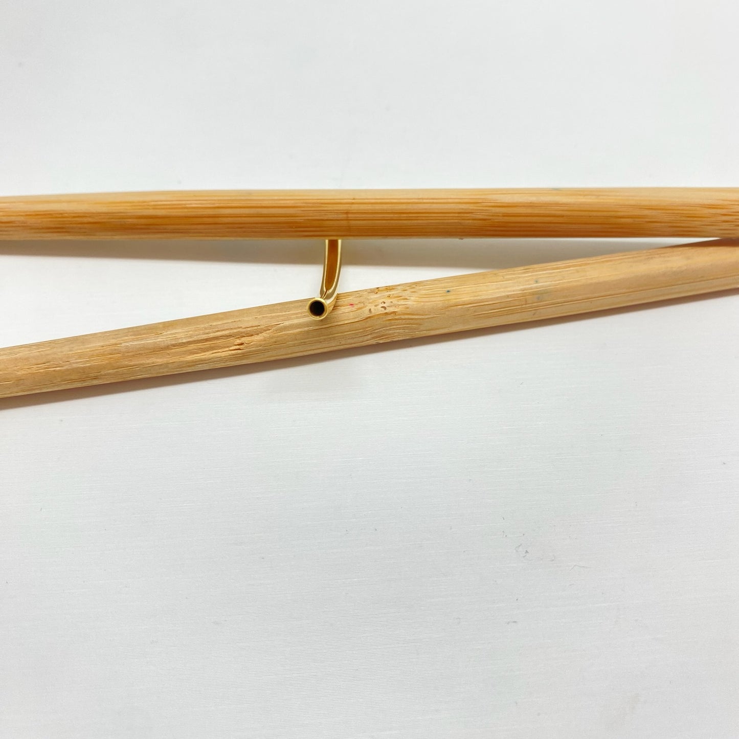 TO18 2x45 mm Tubo Accesorio Baño Oro Accesorios Bañados en Oro y Plata hecho de Bronce Bañado en Oro 18K Joyas Bañadas en Oro