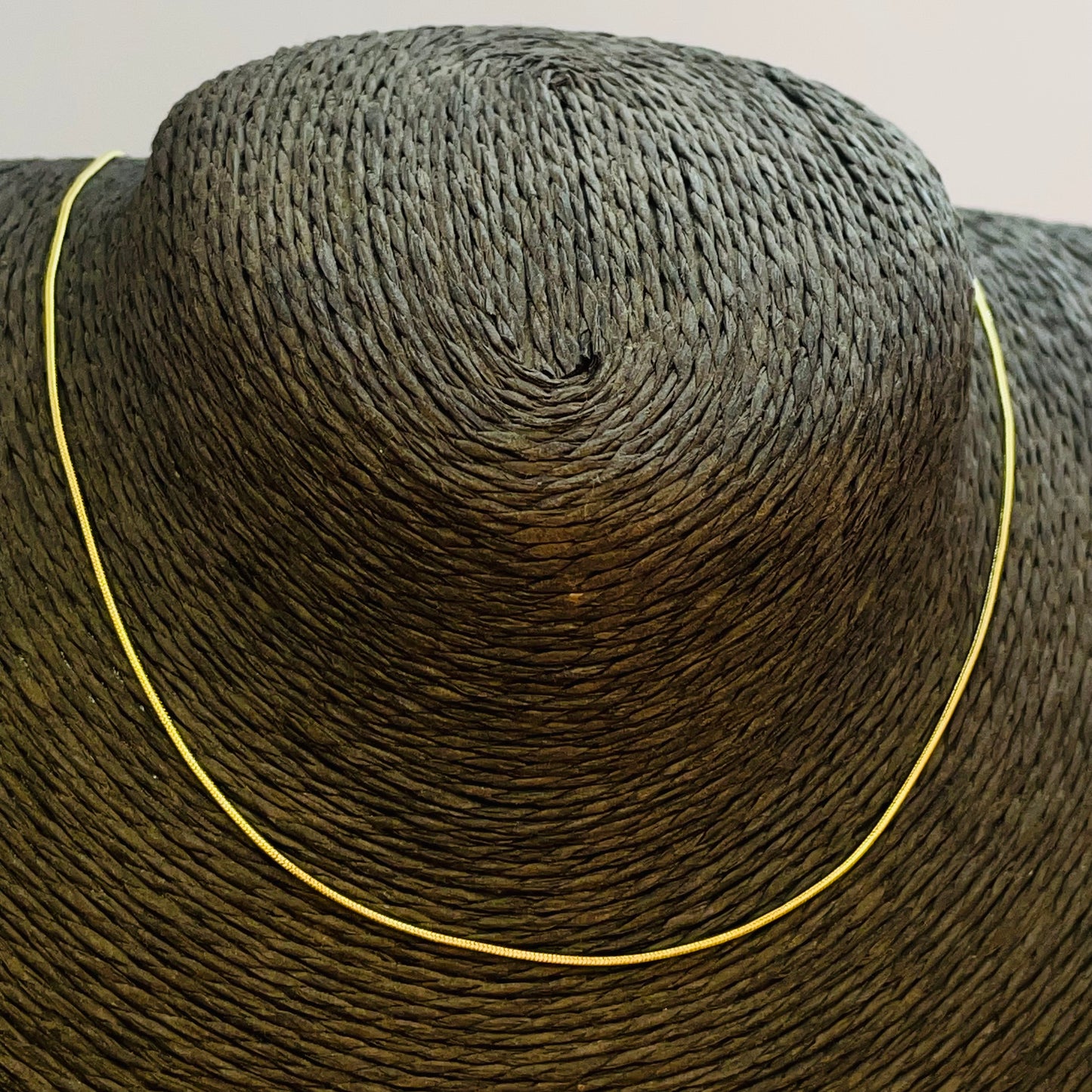 CO221 Cadena Cola de Topo Espesor 1.2 mm Largo 40 cm Cadena Terminada Baño Oro