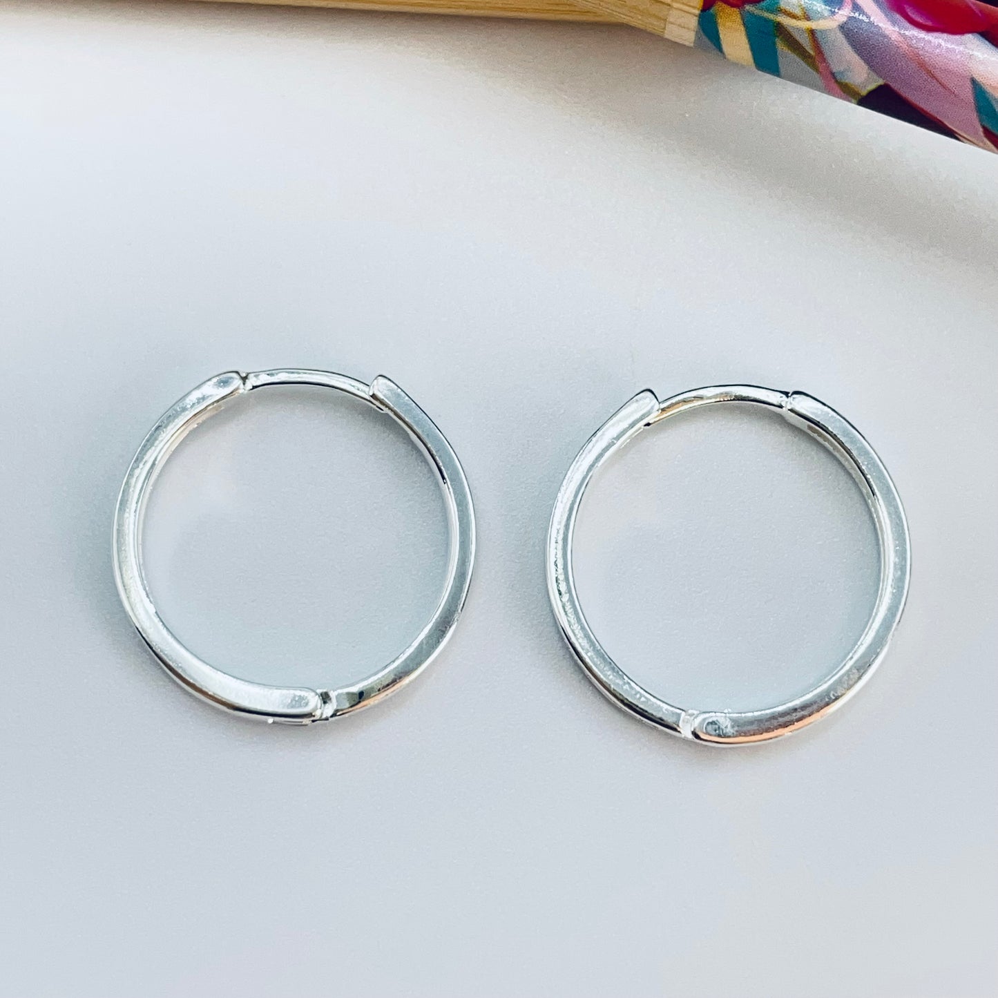 XP325 Argolla Presión Lisa 23 x 2 mm Espesor 2 mm Aro Baño Plata
