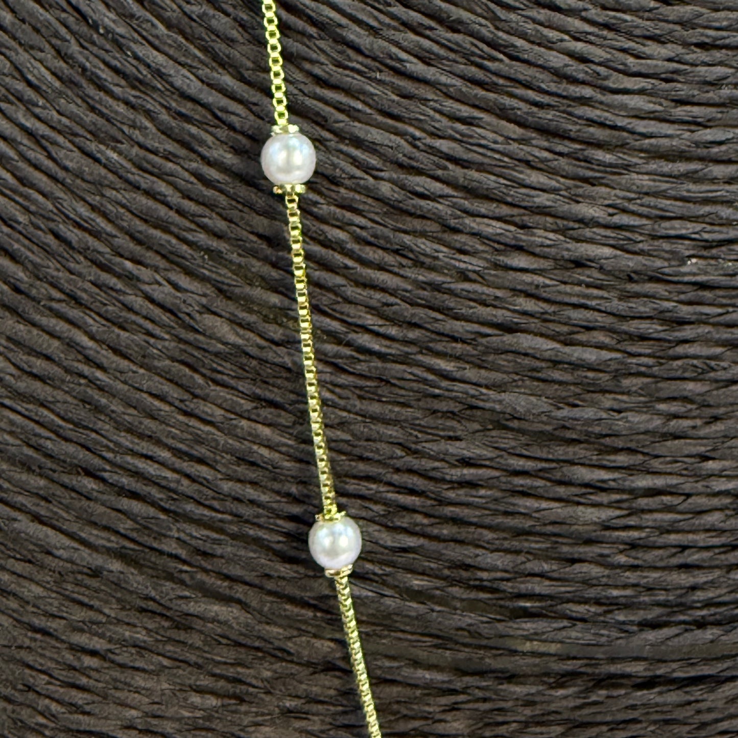 Joyas por Mayor Joyas Bañadas en Oro por Mayor Insumos para Joyas CO231 Collar Perlas diá. 4 mm Cadena Veneciana Espesor 1 mm Largo 50 cm Collar Terminado Baño Oro
