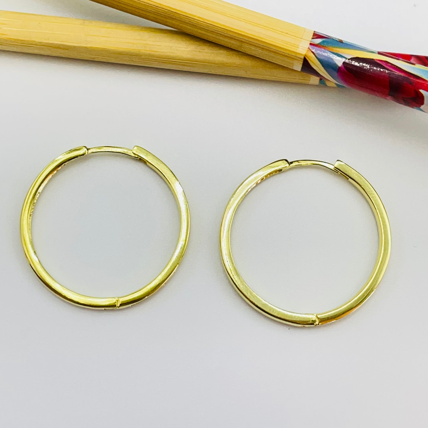 XO551 Argolla Presión Lisa diá. 30 mm Ancho 2.2 mm Espesor 2.0 mm Aro Baño Oro