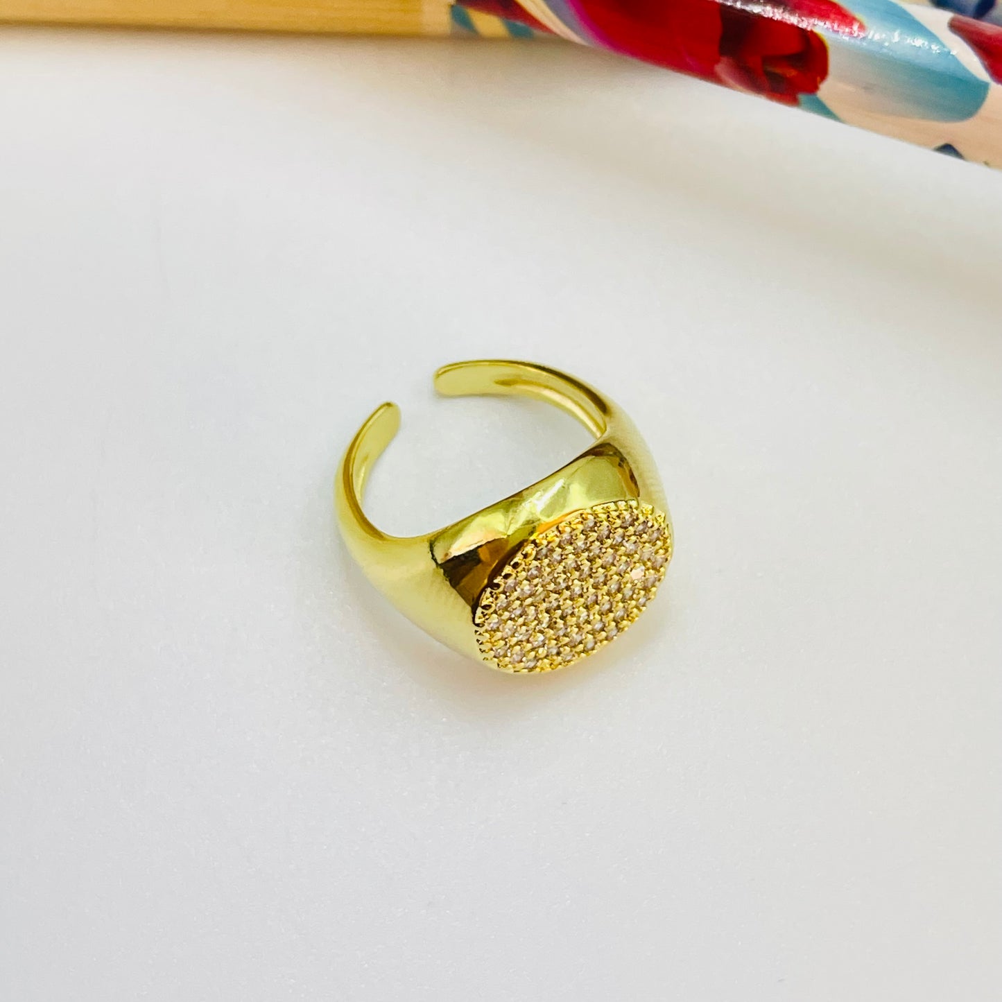 WO75 Anillo Chevalier Circones Dia 12 mm Ancho Superior 3 mm Espesor 1.5 mm Anillo Baño Oro