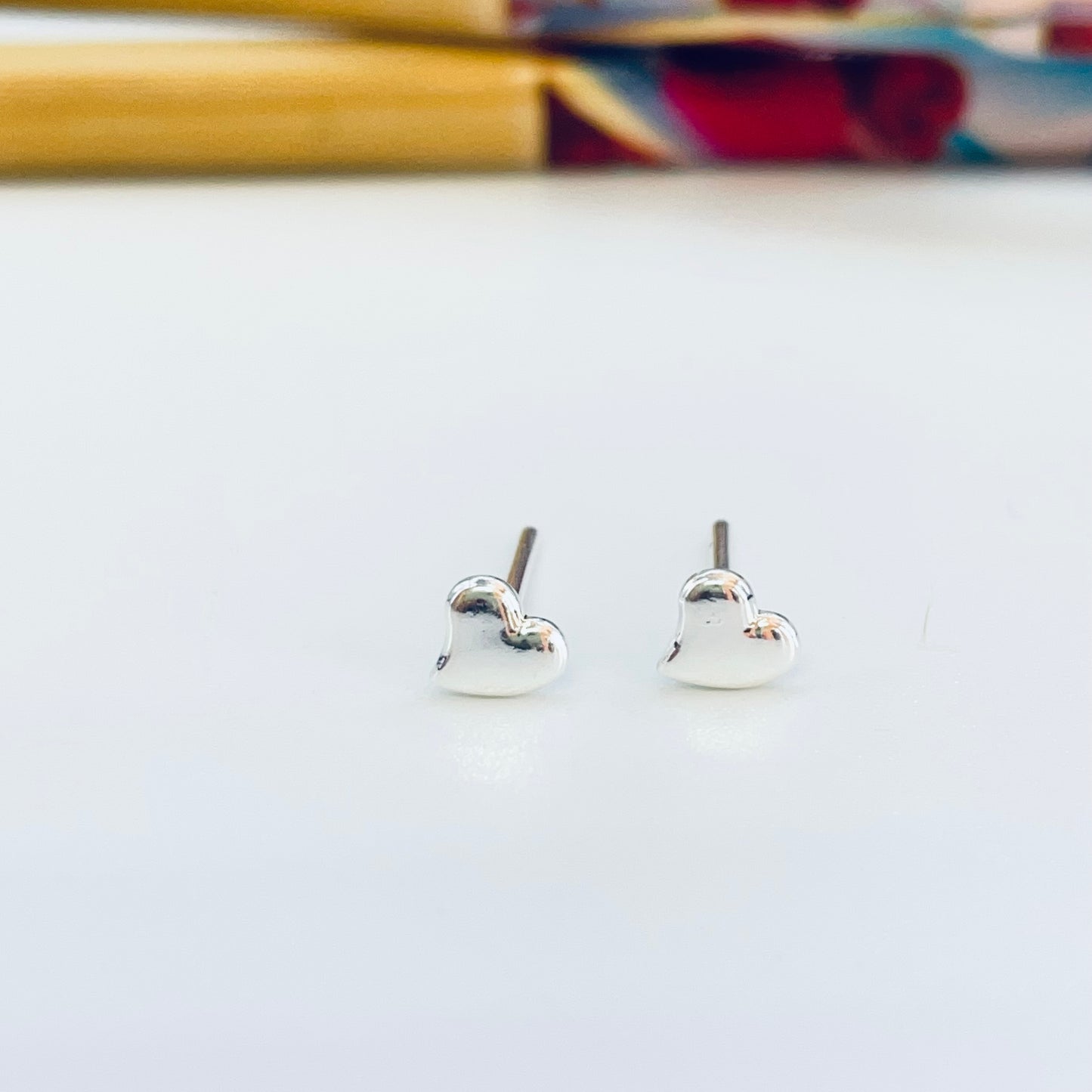 XP359 Aro Mini Corazón Ladeado 5 x 5 mm Espesor 2 mm Aro Baño Plata