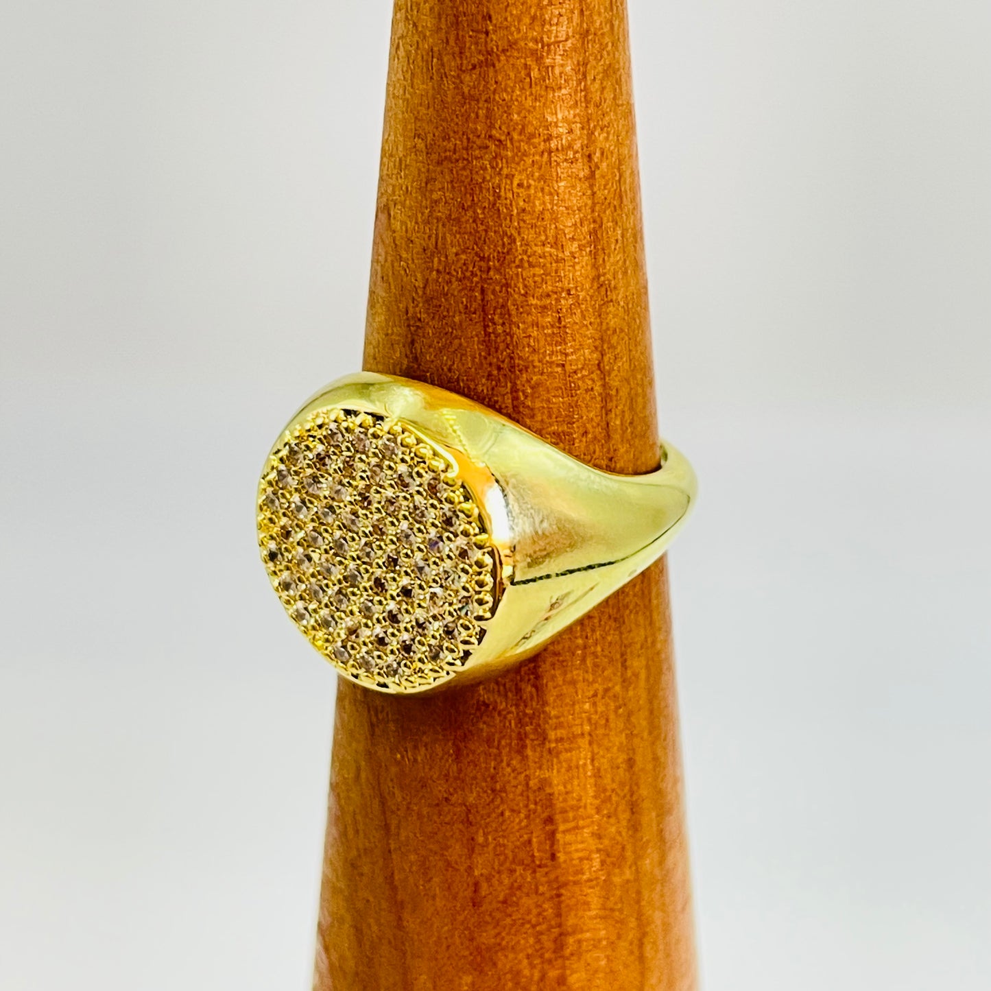 WO75 Anillo Chevalier Circones Dia 12 mm Ancho Superior 3 mm Espesor 1.5 mm Anillo Baño Oro