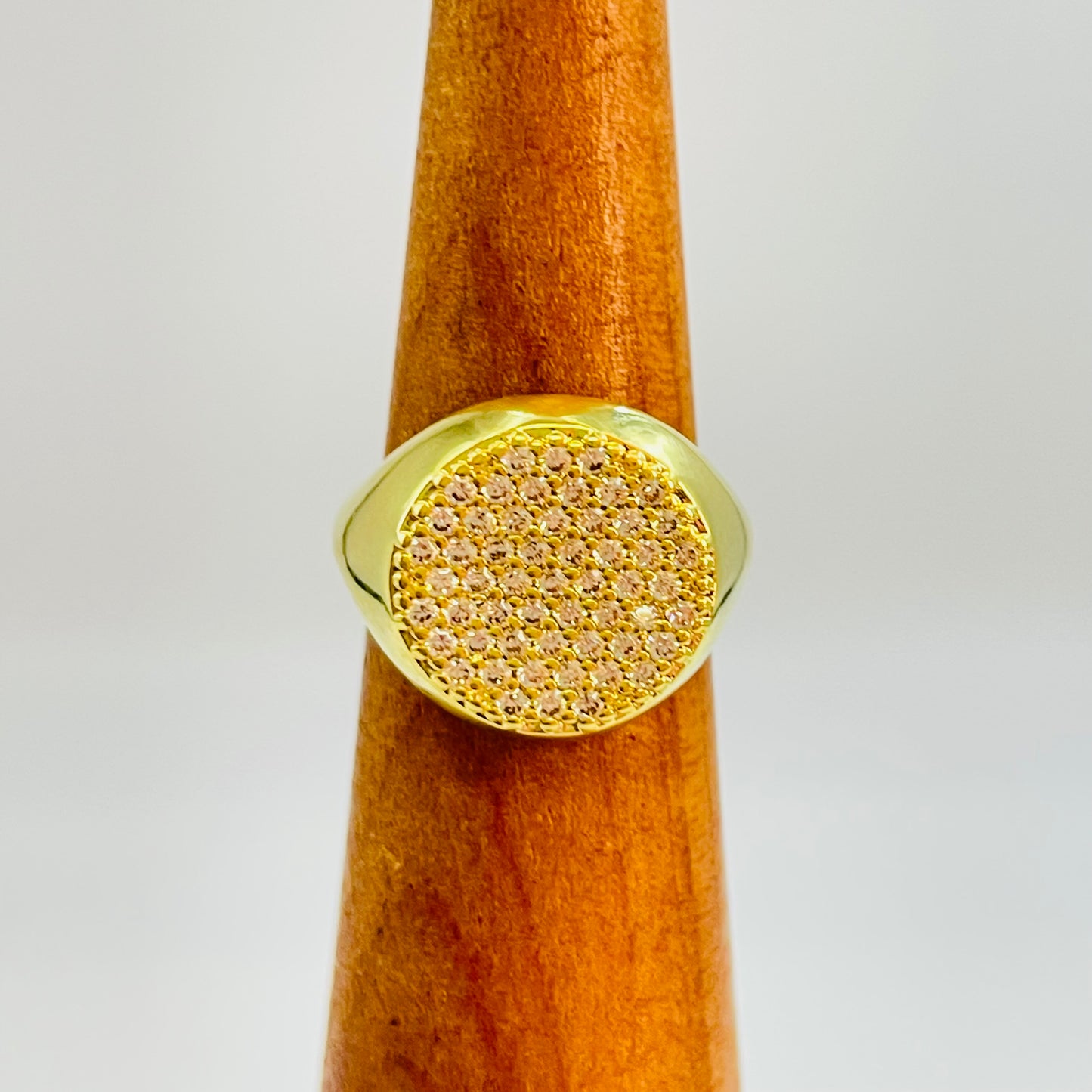WO75 Anillo Chevalier Circones Dia 12 mm Ancho Superior 3 mm Espesor 1.5 mm Anillo Baño Oro