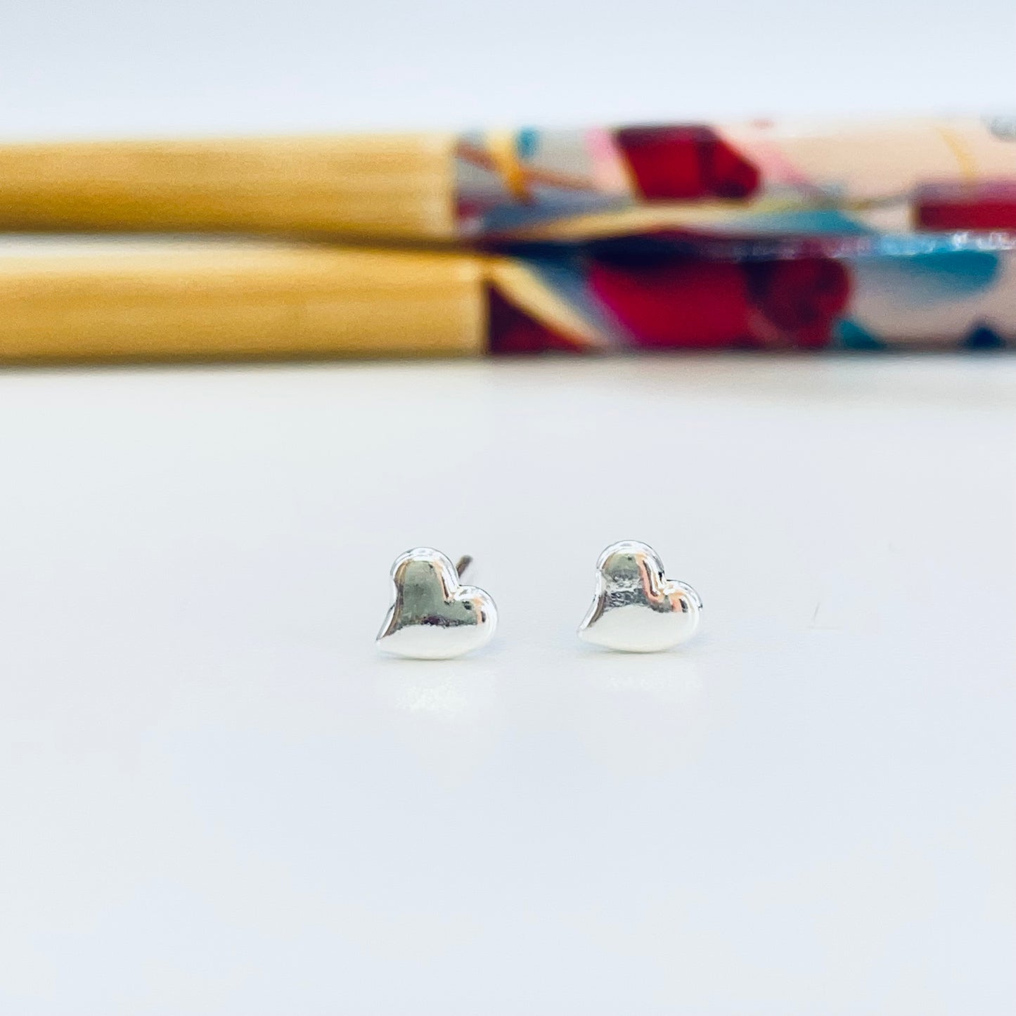 XP359 Aro Mini Corazón Ladeado 5 x 5 mm Espesor 2 mm Aro Baño Plata