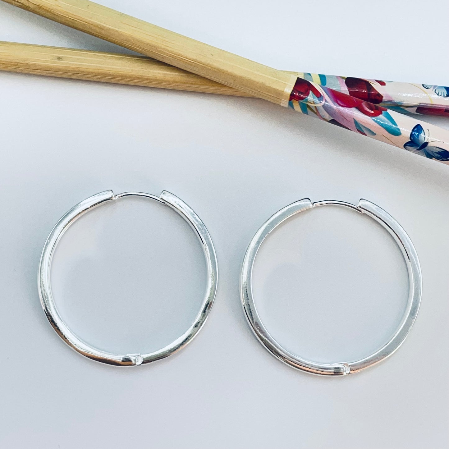 XP550 Argolla Presión Lisa diá. 42 mm Ancho 3.2 mm Espesor 3.2 mm Aro Baño Plata