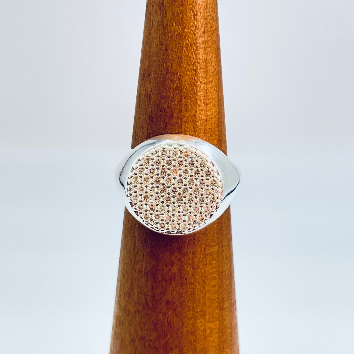 WP75 Anillo Chevalier Circones Dia 12 mm Ancho Superior 3 mm Espesor 1.5 mm Anillo Baño Plata