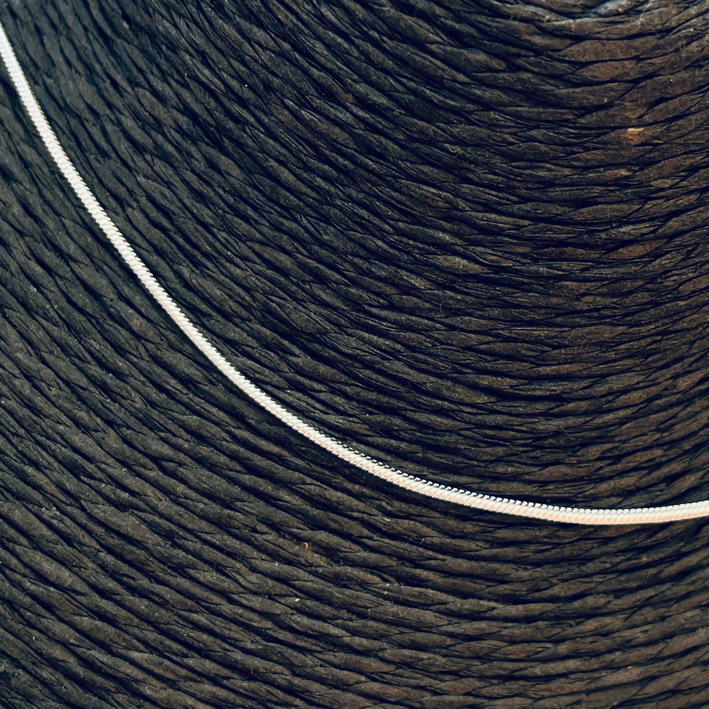 CP221 Cadena Cola de Topo Espesor 1.2 mm Largo 40 cm Cadena Terminada Baño Plata
