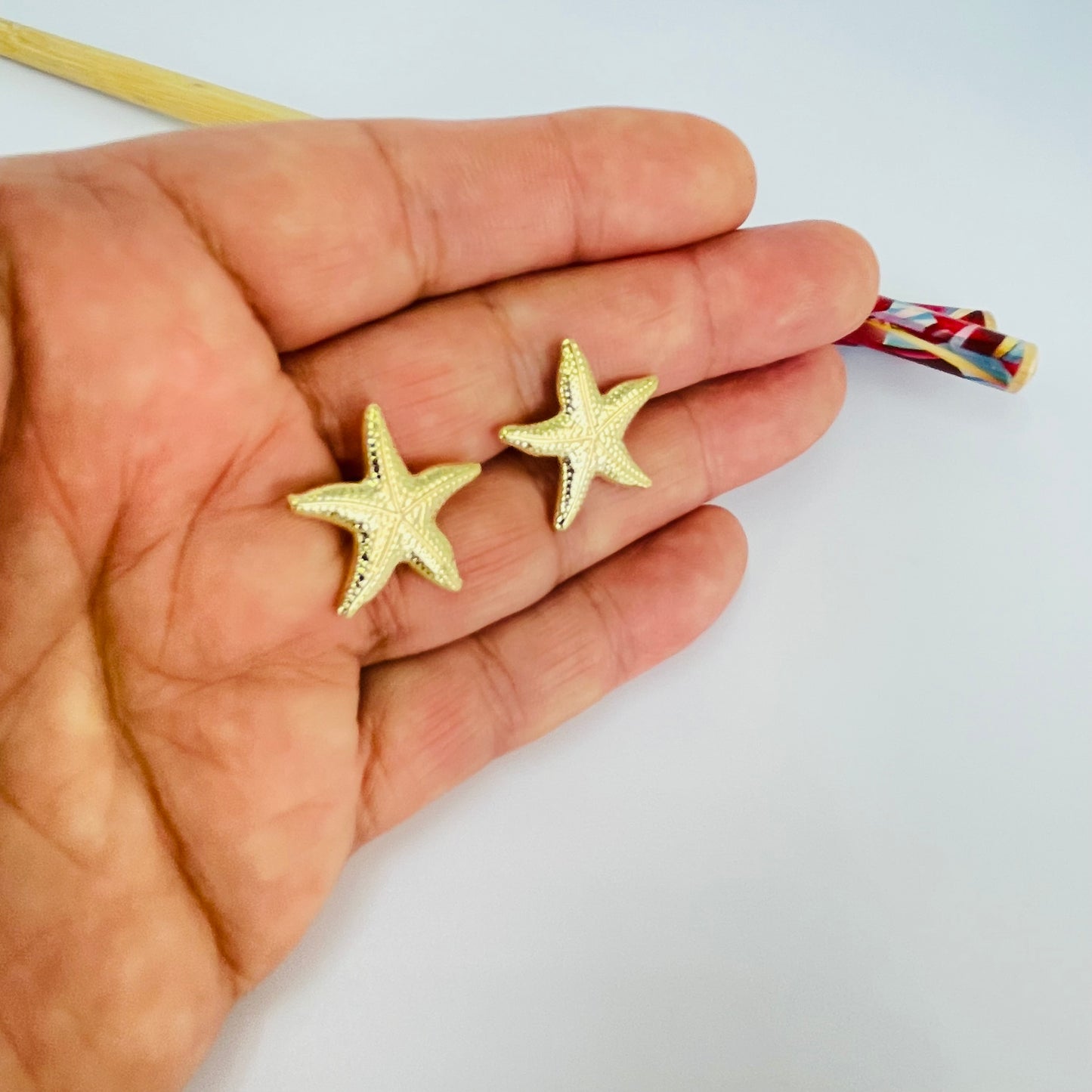 XO577 Aro Estrella de Mar 21 x 21 mm Espesor 0.8 mm Aro Baño Oro