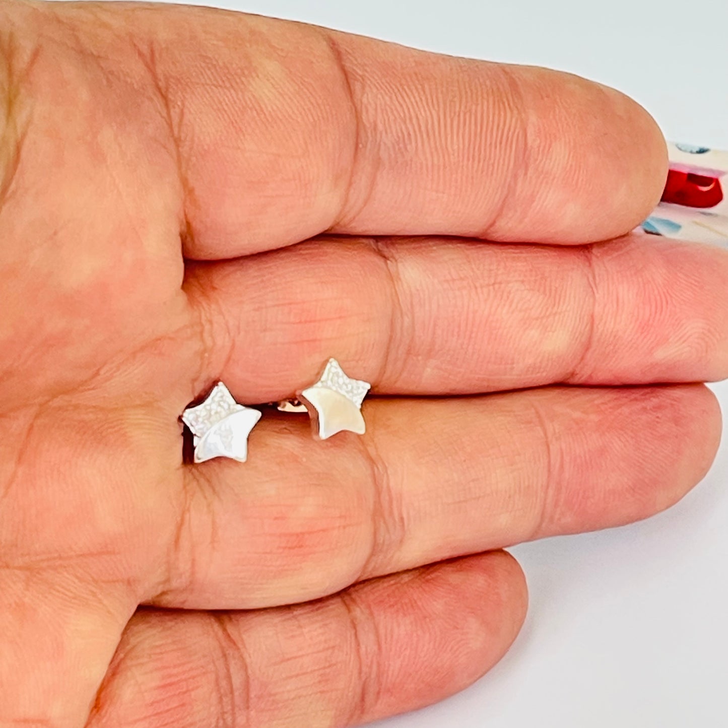 XP580 Aro Estrella Lisa y Circones 8 x 8 mm Espesor 1.8 mm Aro Baño Plata