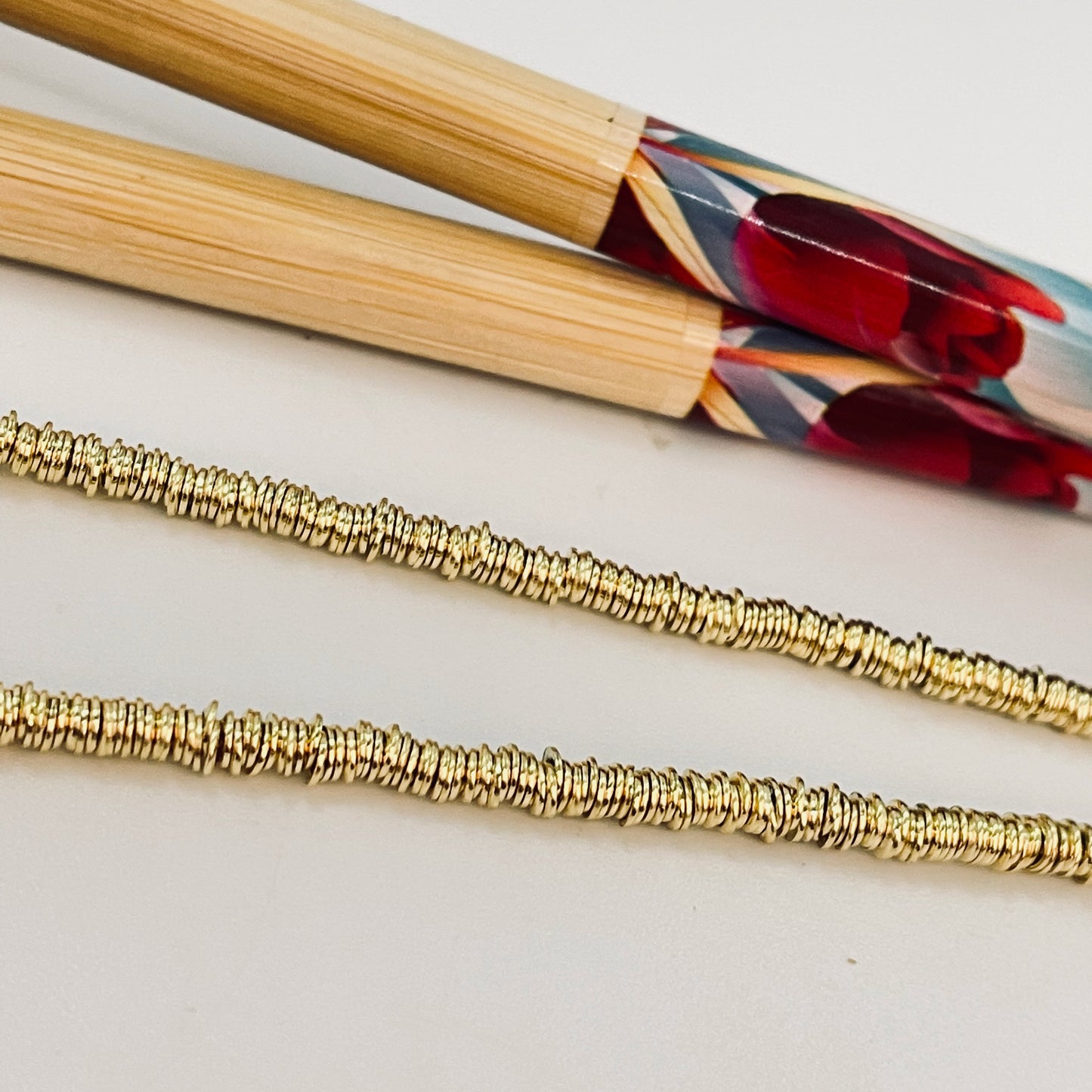 CO166 Collar de Argollitas 80 cm Cadena Terminada Baño Oro Cadenas Bañadas hecho de Bronce Bañado en Oro 18K Joyas Bañadas en Oro