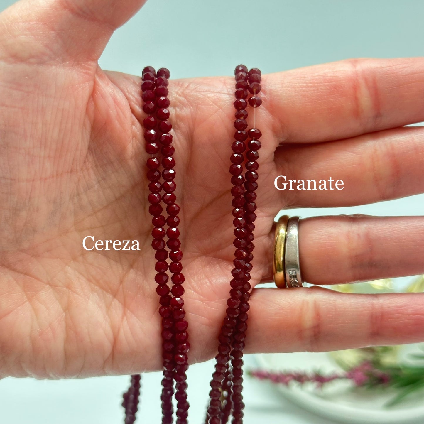 IN58 Cristales Checos Rojos diá. 3 mm Insumo Neutro