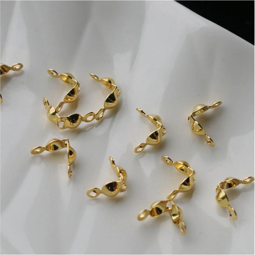 AO109 Tapanudo 3.5 x 7 mm Gold Filled 14K Accesorio Baño Oro Accesorios Bañados hecho de Bronce Laminado en Oro 14K-Gold Filled Joyas Bañadas en Oro