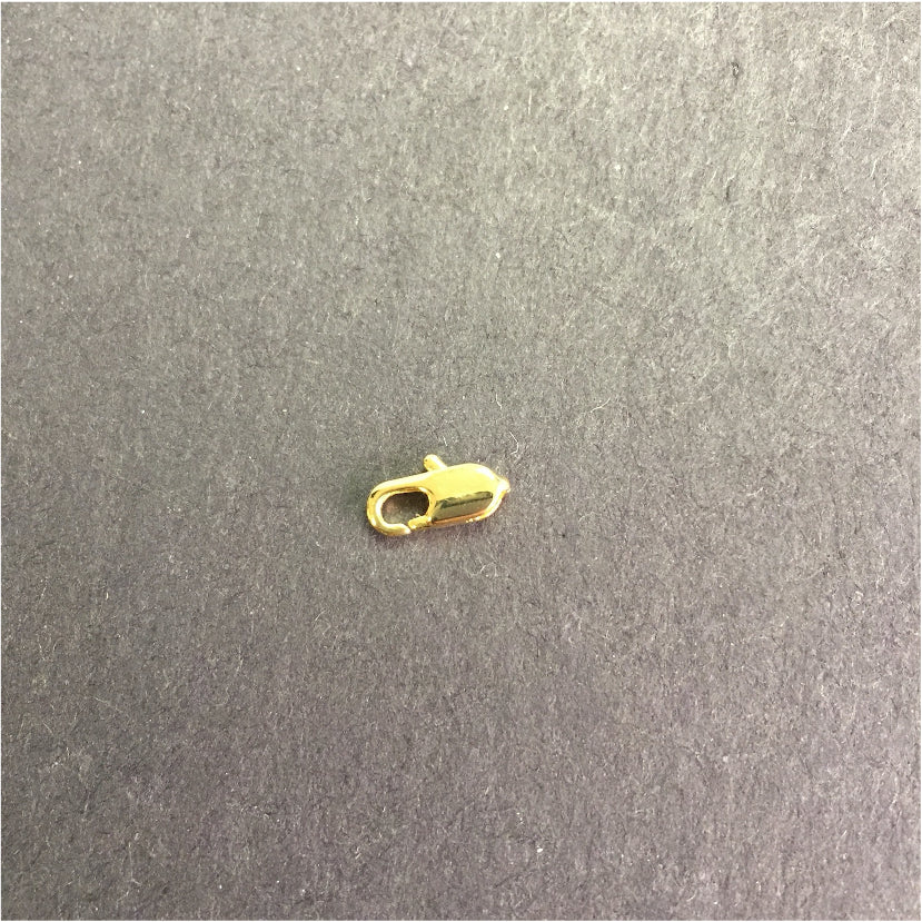 AO75 Mosquetón Rectangular 12mm Accesorio Baño Oro Accesorios Bañados en Oro y Plata hecho de Bronce Bañado en Oro 18K