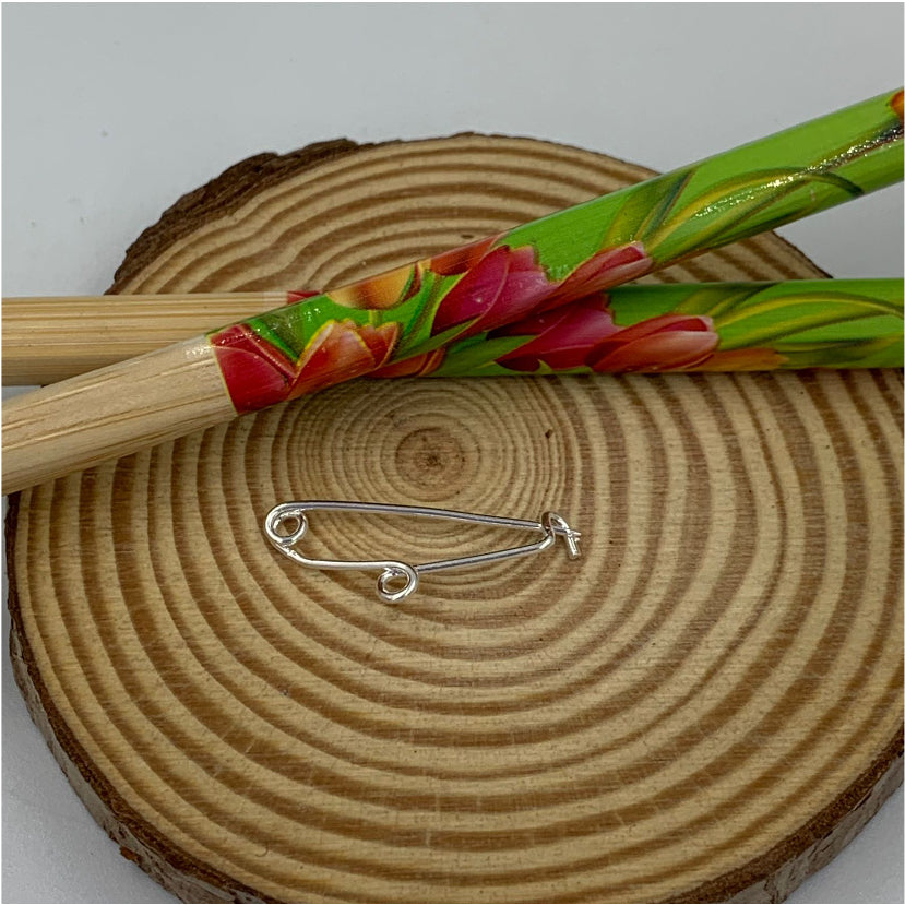 AP107 Alfiler de Gancho 10x25 mm Accesorio Baño Plata Accesorios Bañados en Oro y Plata hecho de Bronce Bañado en Plata 50 ml Joyas Bañadas en Plata