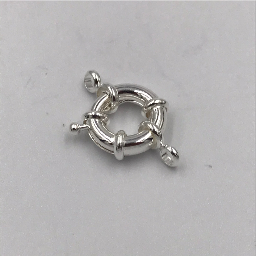 AP31 Broche Timon L 15 mm Accesorio Baño Plata Accesorios Bañados en Oro y Plata hecho de Bronce Bañado en Plata 50 ml Joyas Bañadas en Plata