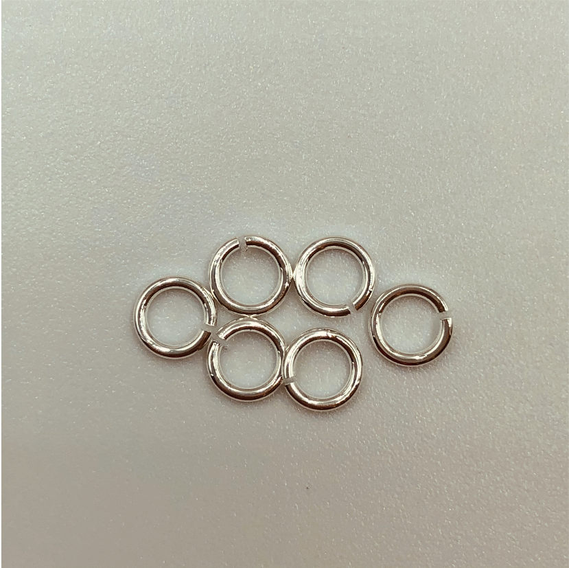 AP64 Argolla 6 mm espesor 0.8 mm Accesorio Baño Plata Accesorios Bañados en Oro y Plata hecho de Bronce Bañado en Plata 50 ml
