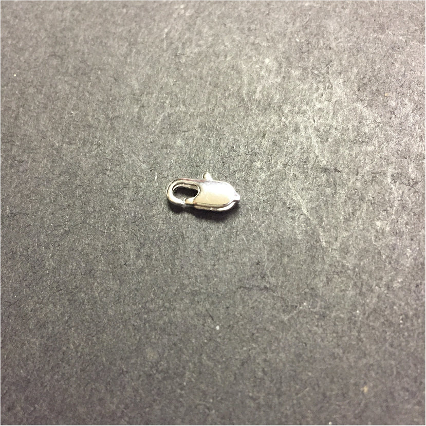 AP82 Mosquetón Rectangular 12mm Accesorio Baño Plata Accesorios Bañados en Oro y Plata hecho de Bronce Bañado en Plata 50 ml