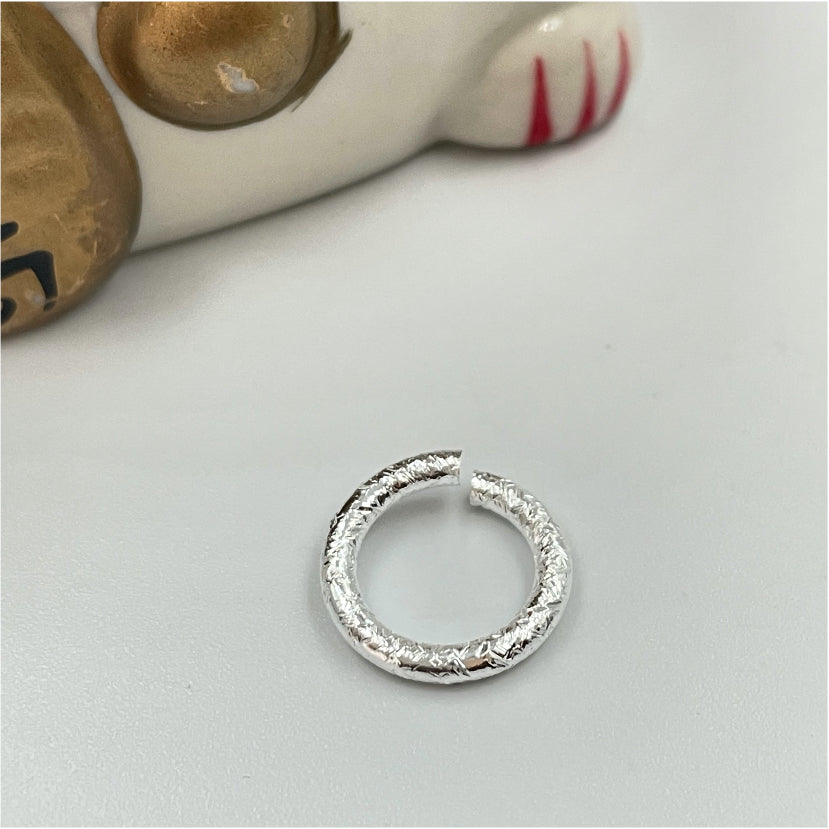 AP84 Argolla 2x14x10 mm Lijada Accesorio Baño Plata Accesorios Bañados en Oro y Plata hecho de Bronce Bañado en Plata 50 ml