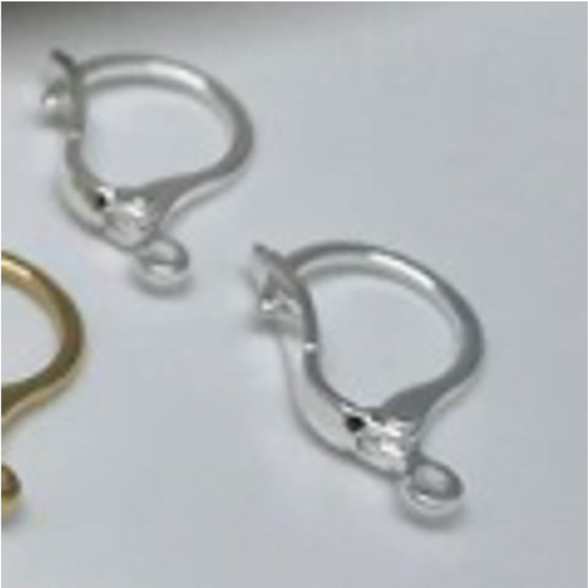 AP86 Aro Gancho para colgante Accesorio 14 mm Baño Plata Accesorios Bañados en Oro y Plata hecho de Bronce Bañado en Plata 50 ml