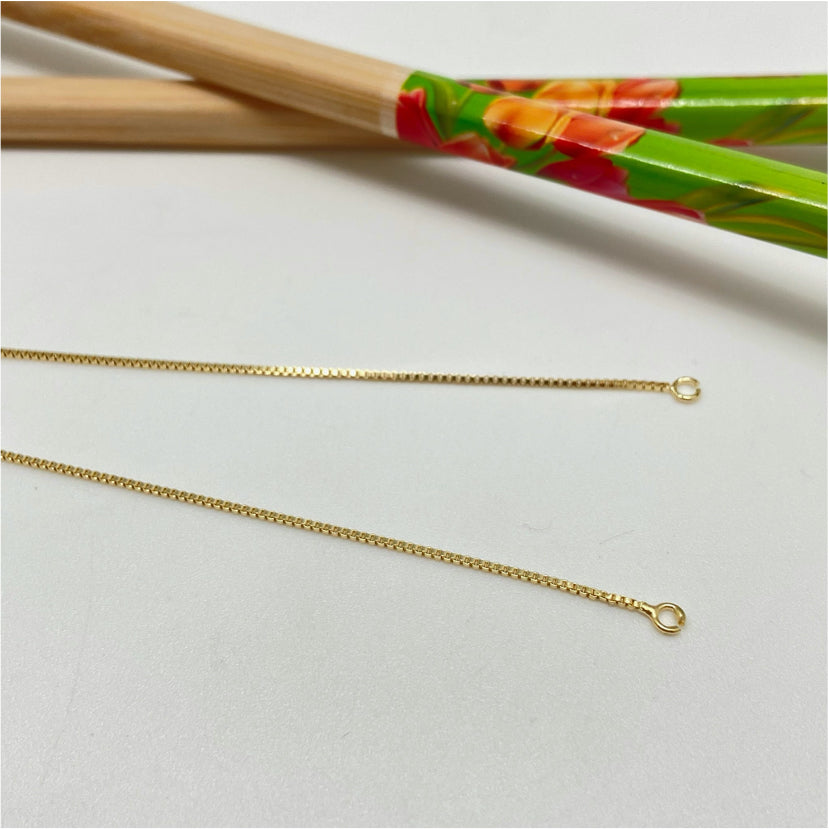 CO104 Collar cascada regulable con cierre silicona Cadena Baño Oro Cadenas Bañadas hecho de Bronce Bañado en Oro 18K Joyas Bañadas en Oro
