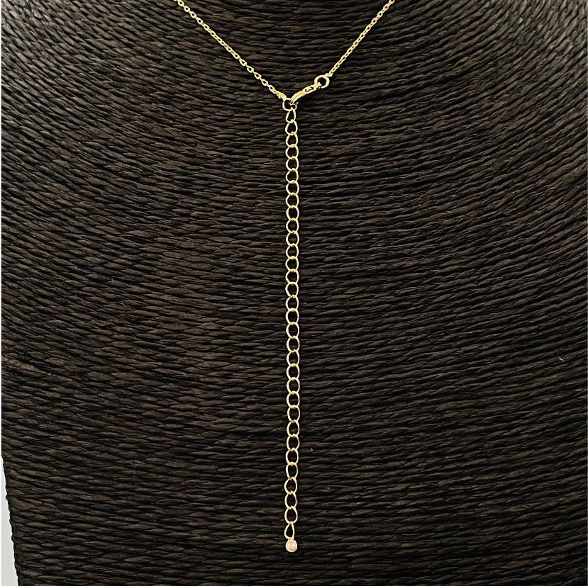 CO57 Collar 5 Circones Cadena Cartier Cadena Baño Oro Cadenas Bañadas en Oro y Plata hecho de Bronce Bañado en Oro 18K