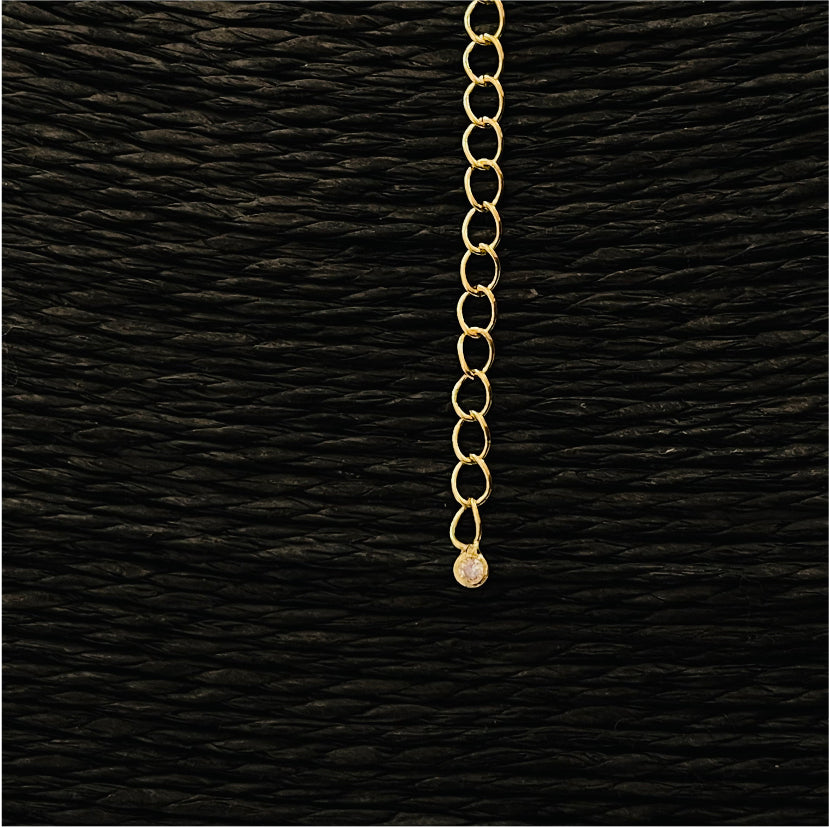 CO72 Collar 7 Circones Cadena Cartier Cadena Baño Oro Cadenas Bañadas en Oro y Plata hecho de Bronce Bañado en Oro 18K