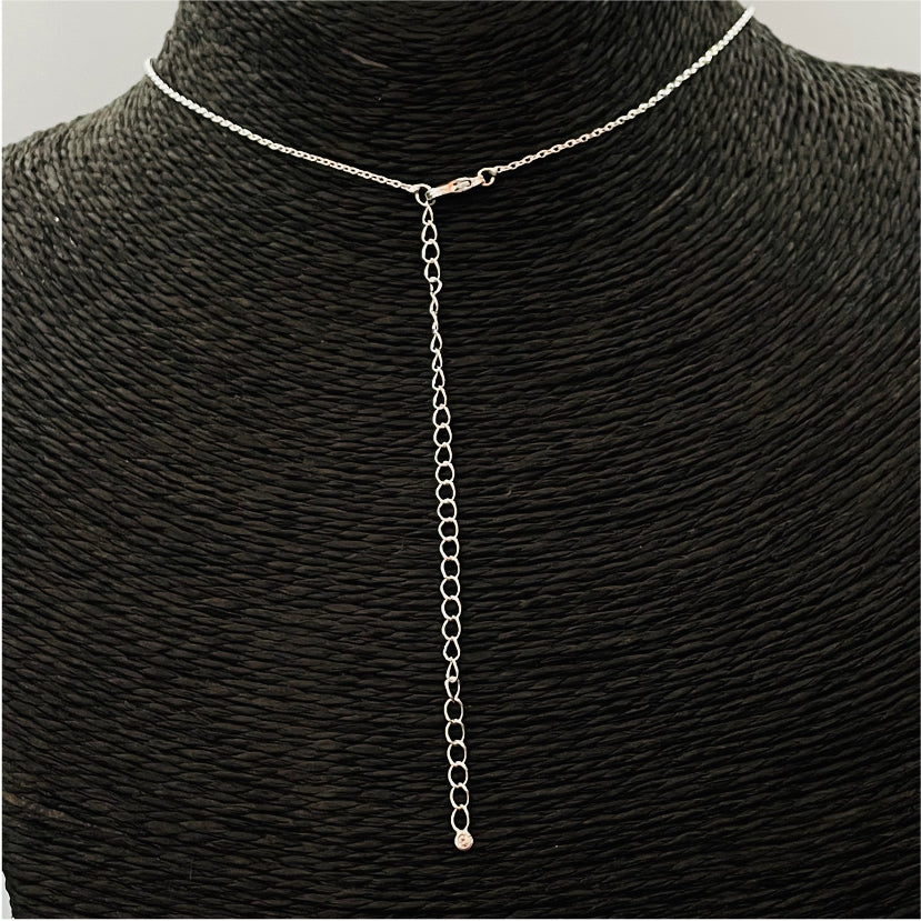 CP57 Collar 5 Circones Cadena Cartier Cadena Baño Plata Cadenas Bañadas en Oro y Plata hecho de Bronce Bañado en Plata 50 ml