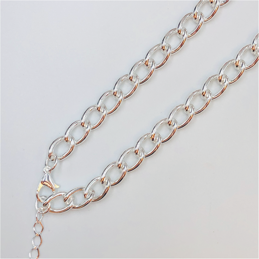 CP87-Cadena-Terminada-Eslabon-Medio-11-mm-Largo-40-cm-mas-extensor-Cadena-Baño-Plata