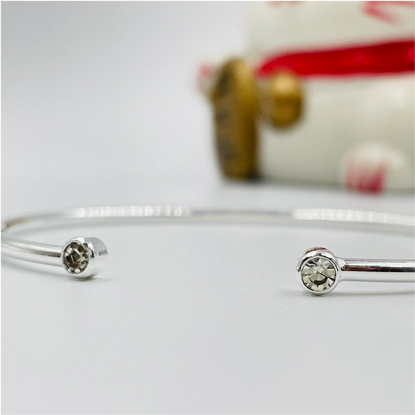 EP01 Esclava circones Petite Esclava Baño Plata Pulseras y Esclavas Bañadas en Oro y Plata hecho de Bronce Bañado en Plata 50 ml Joyas Bañadas en Plata