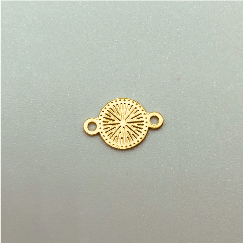 FO274 10 x 7 mm Figura Baño Oro Figuras Bañadas en Oro y Plata hecho de Bronce Bañado en Oro 18K