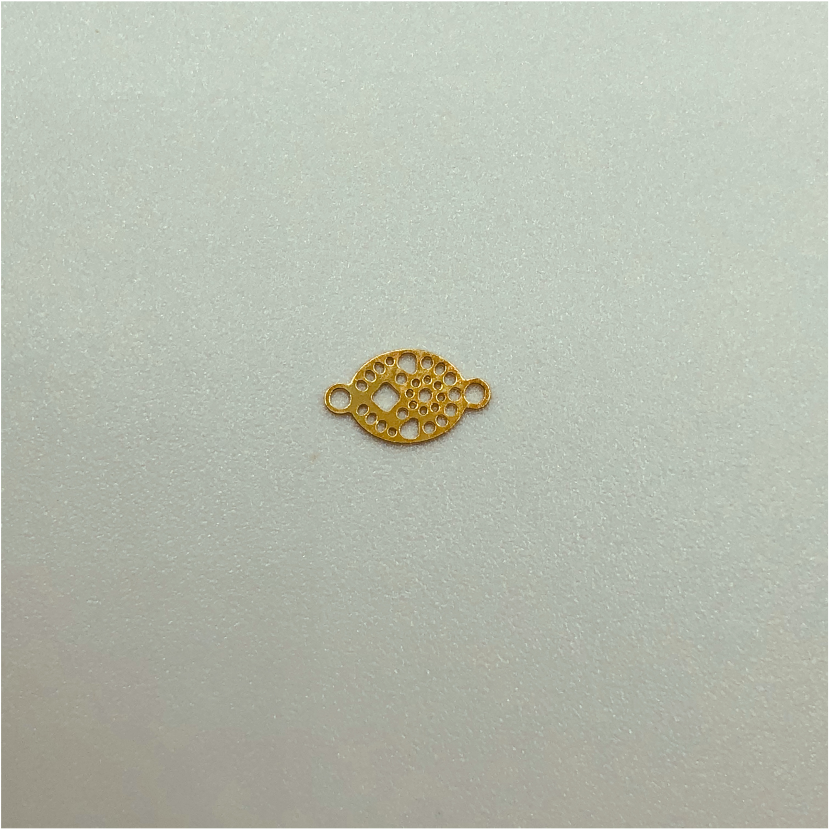 FO336 conector mini mini Chinita Figura Baño Oro Figuras Bañadas en Oro y Plata hecho de Bronce Bañado en Oro 18K