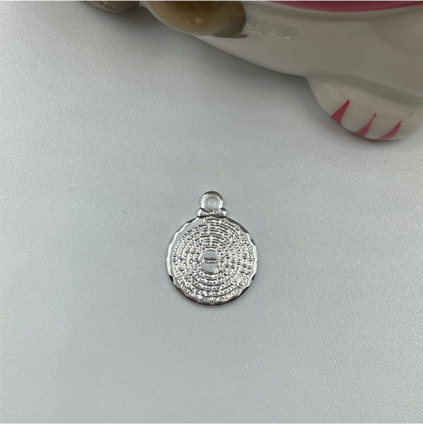 FP147 Padre Nuestro 10 mm Figura Bano Plata Figuras Banadas en Oro y Plata hecho de Bronce Banado en Plata 50 ml 2