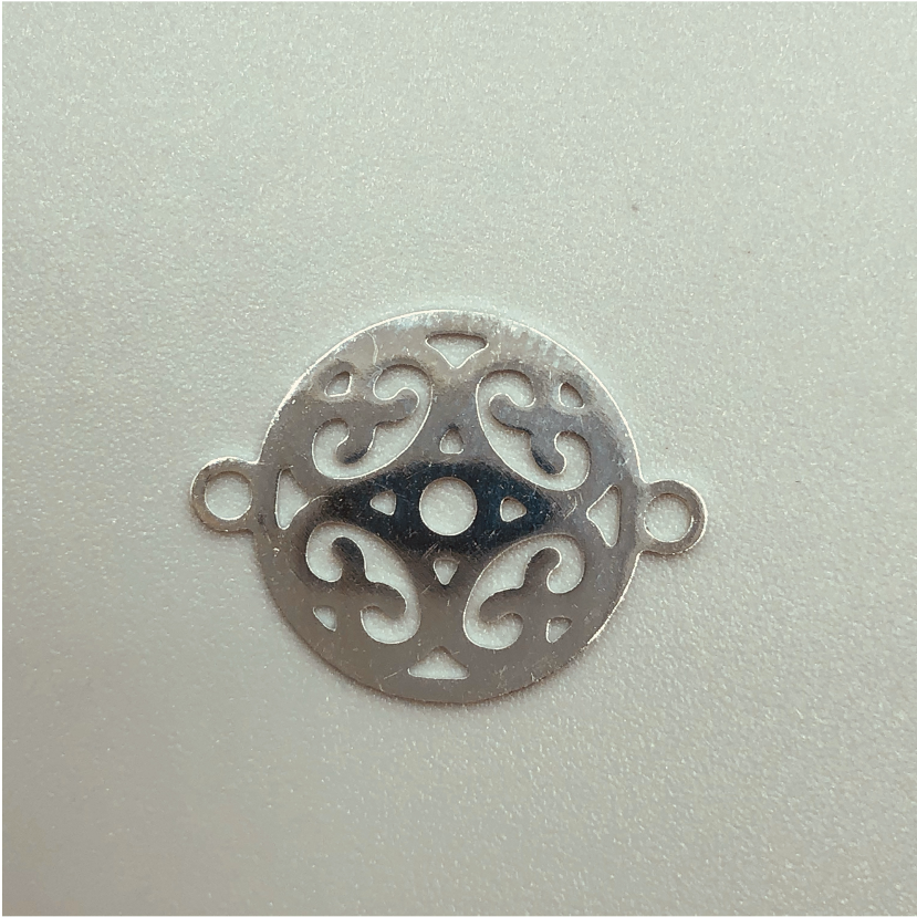 FP208 15 x 20 mm Figura Baño Plata Figuras Bañadas en Oro y Plata hecho de Bronce Bañado en Plata 50 ml