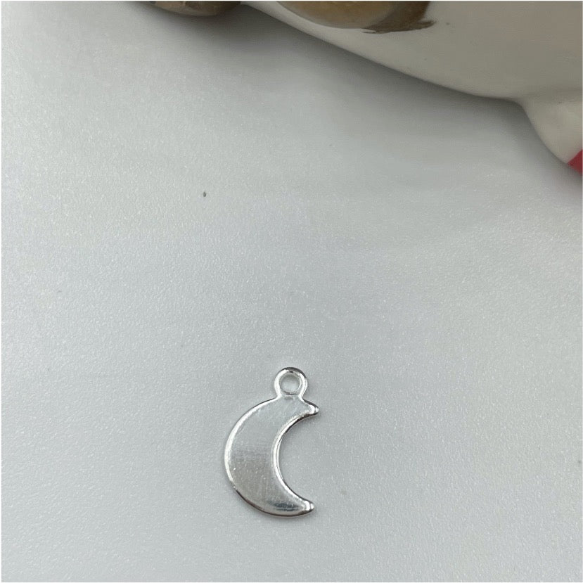 FP550 Luna 10 x 7 mm Figura Bano Plata Figuras Banadas en Oro y Plata hecho de Bronce Banado en Plata 50 ml 2