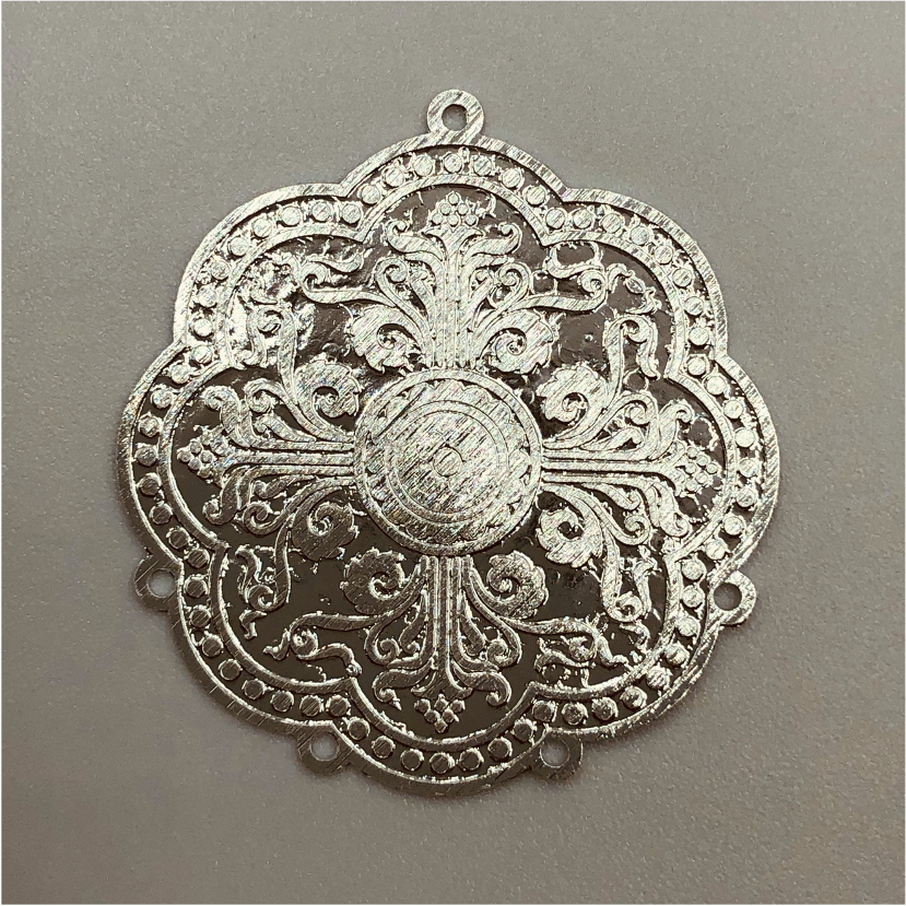 FP92 32 x 30 mm Figura Baño Plata Figuras Bañadas en Oro y Plata hecho de Bronce Bañado en Plata 50 ml