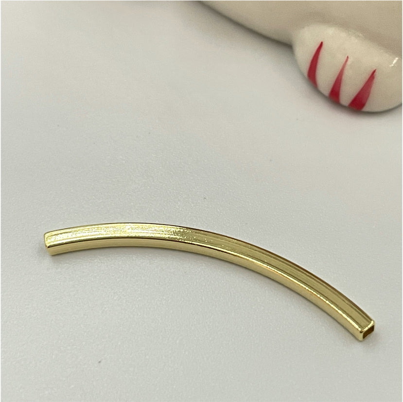 TO16 2x35 mm Cuadrado Accesorio Baño Oro Accesorios Bañados en Oro y Plata hecho de Bronce Bañado en Oro 18K