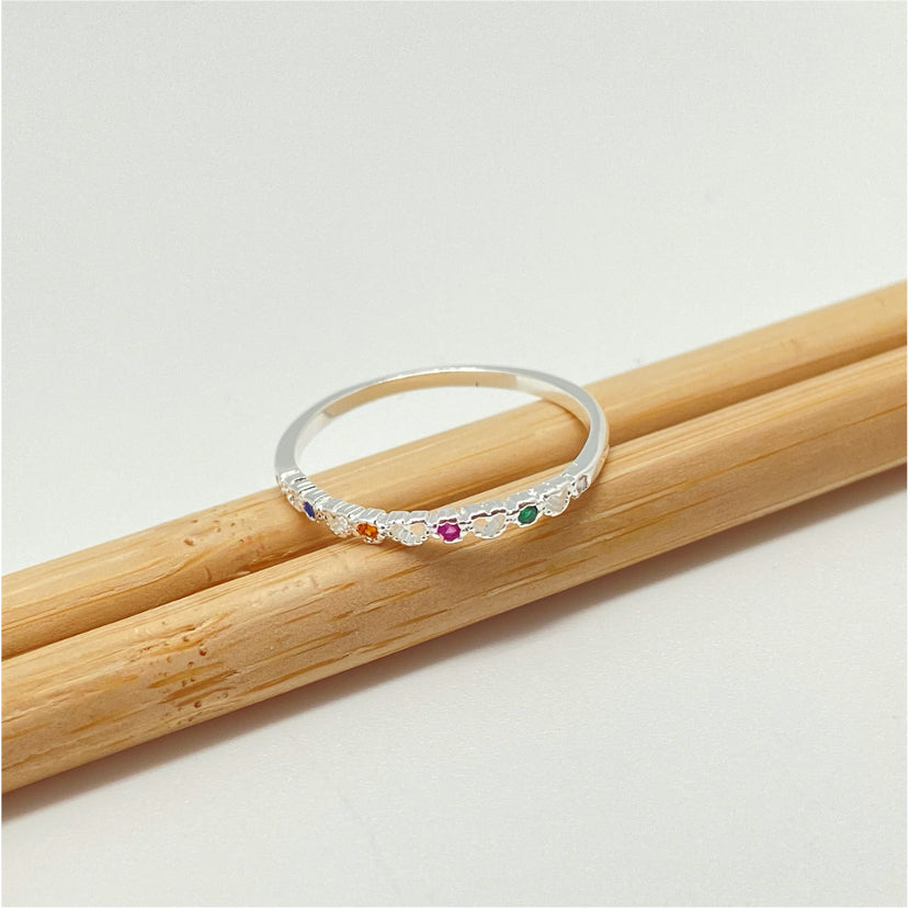 FP985 Colgante Mini Letra Diá. 11 mm Borde Rutilado Figura Baño Plata Figuras Bañadas hecho de Bronce Bañado en Plata 50 ml Joyas Bañadas en Plata WP51-16