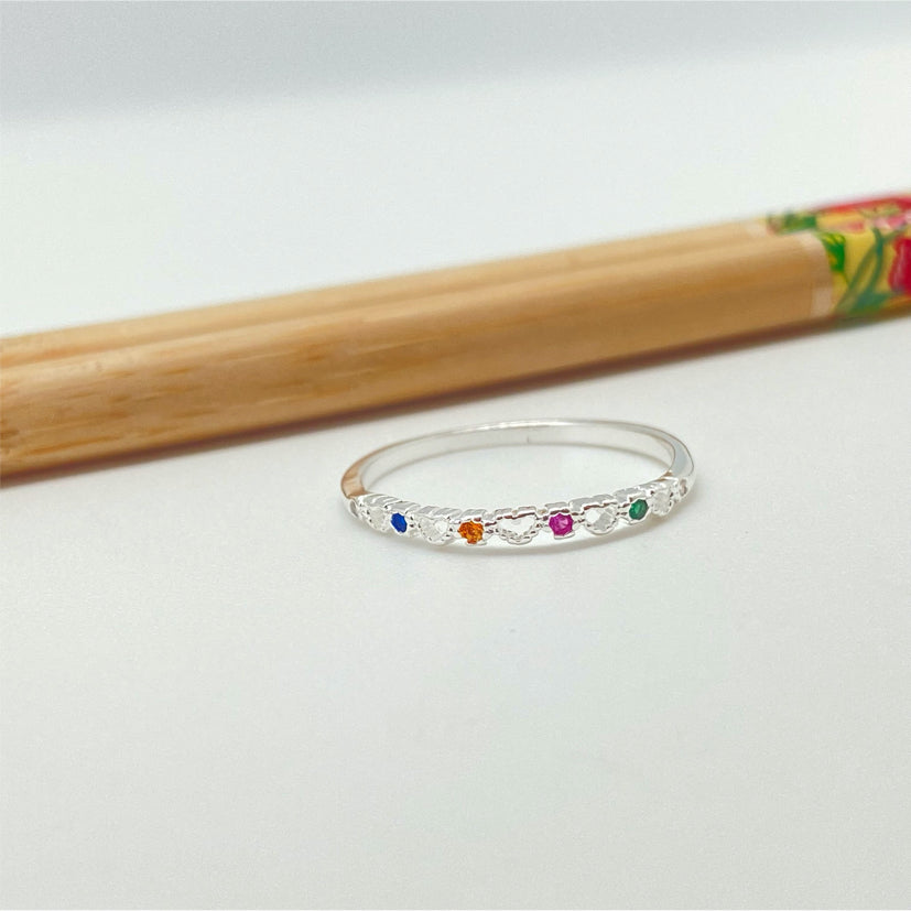 FP985 Colgante Mini Letra Diá. 11 mm Borde Rutilado Figura Baño Plata Figuras Bañadas hecho de Bronce Bañado en Plata 50 ml Joyas Bañadas en Plata WP51-18