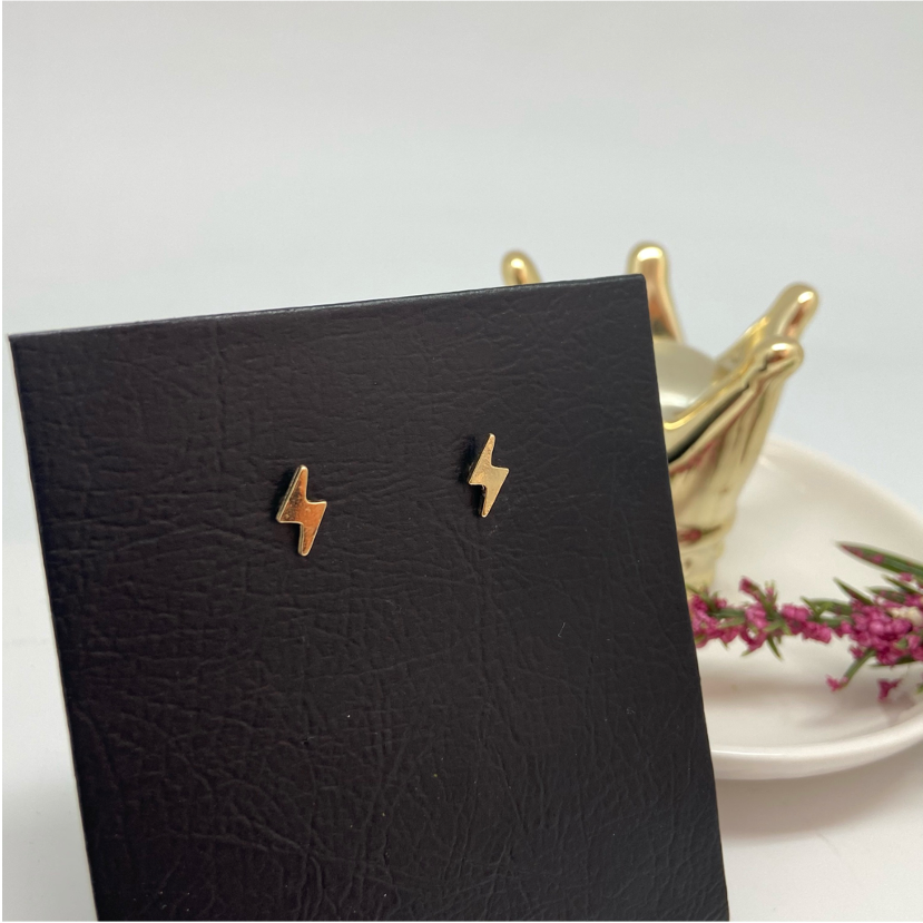XO114 Aro Rayito Liso 9 x 5mm Aro Baño Oro Aros Bañados hecho de Bronce Bañado en Oro 18K Joyas Bañadas en Oro