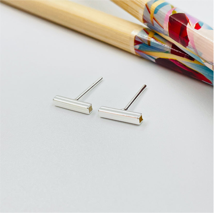 XO220 Aro Palito 10x2 mm Espesor 2 mm Aro Baño Oro Aros Bañados hecho de Bronce Bañado en Oro 18K Joyas Bañadas en Oro