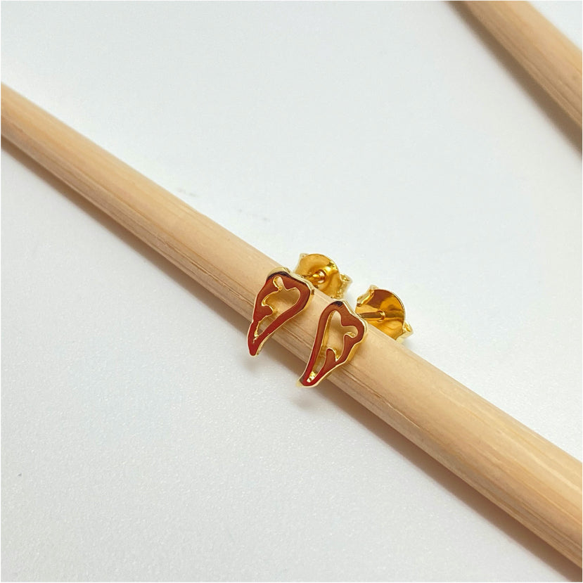 XO265 Aro Alita Calada 5 mm Aro Baño Oro Aros Bañados hecho de Bronce Bañado en Oro 18K Joyas Bañadas en Oro